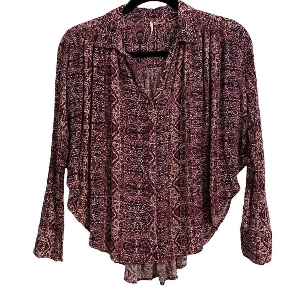 Free People Oversized Boho Top